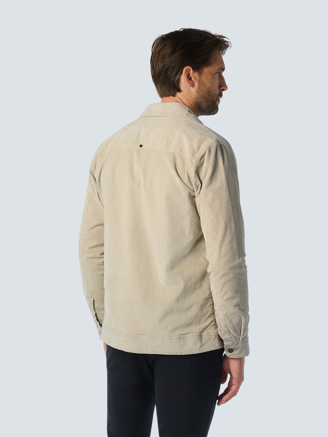  Overshirt Button Closure Fine Corduroy Stretch