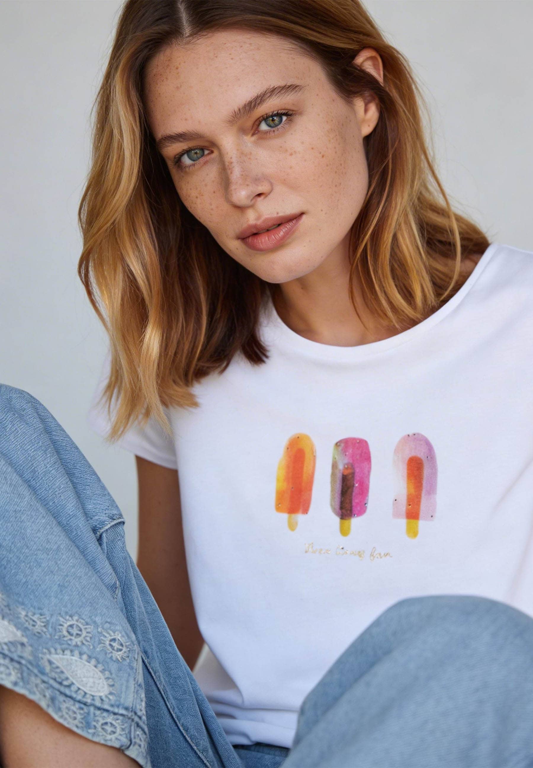  T-Shirt mit "Eis"