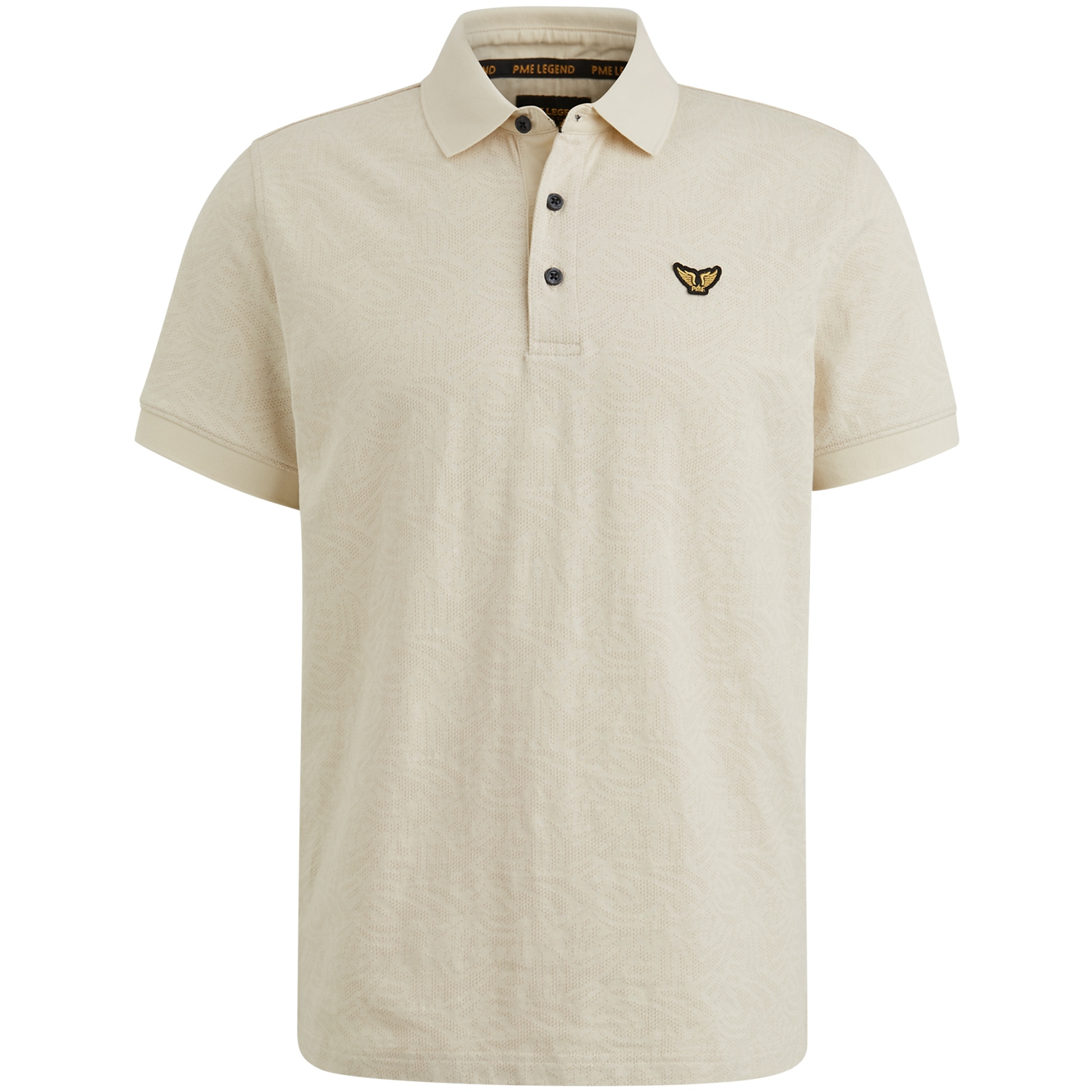 Poloshirt jacquard jersey