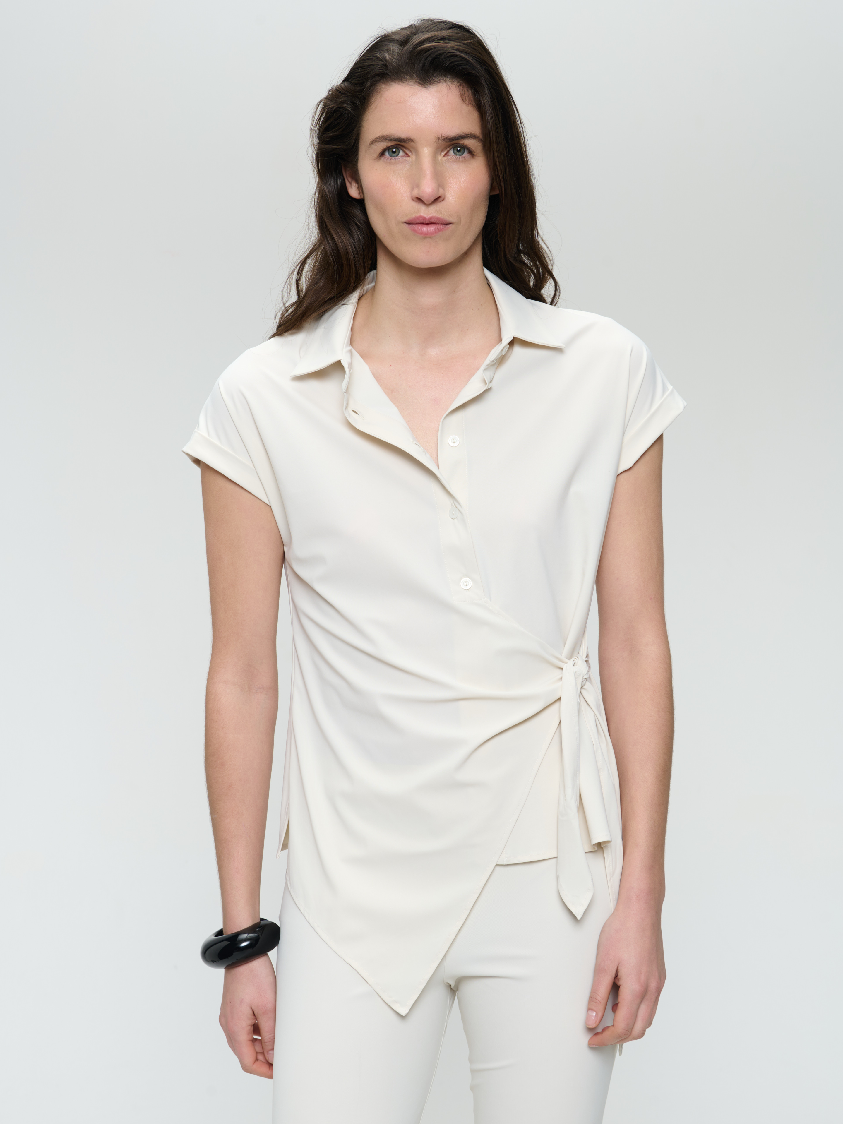  Aston strech technical jersey blouse
