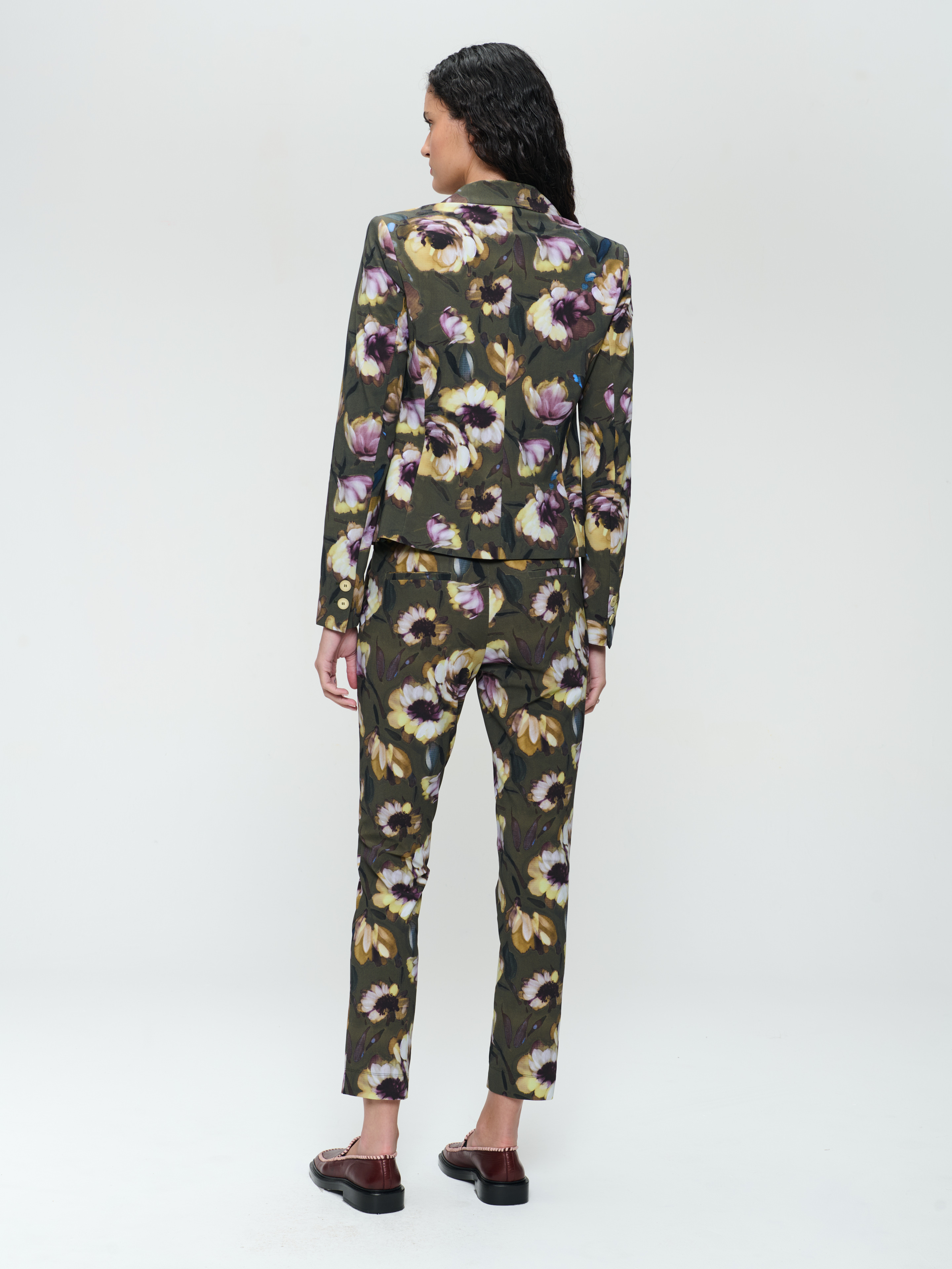 Elvira blazer print technical jersey