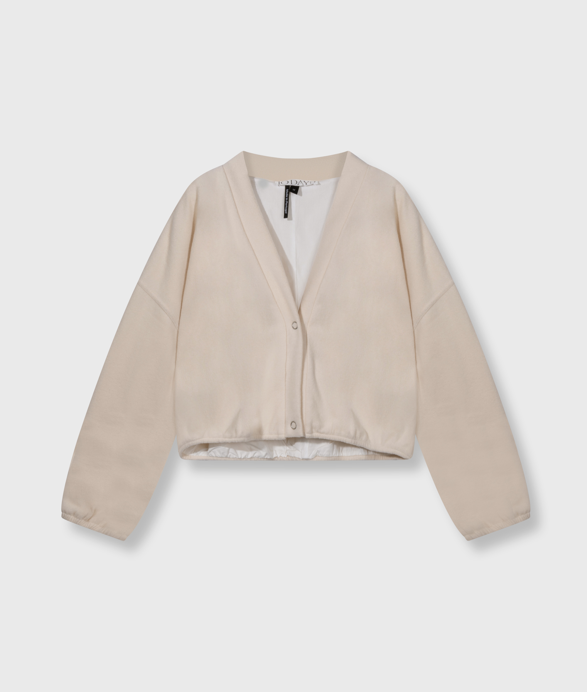 brushed baseball cardigan