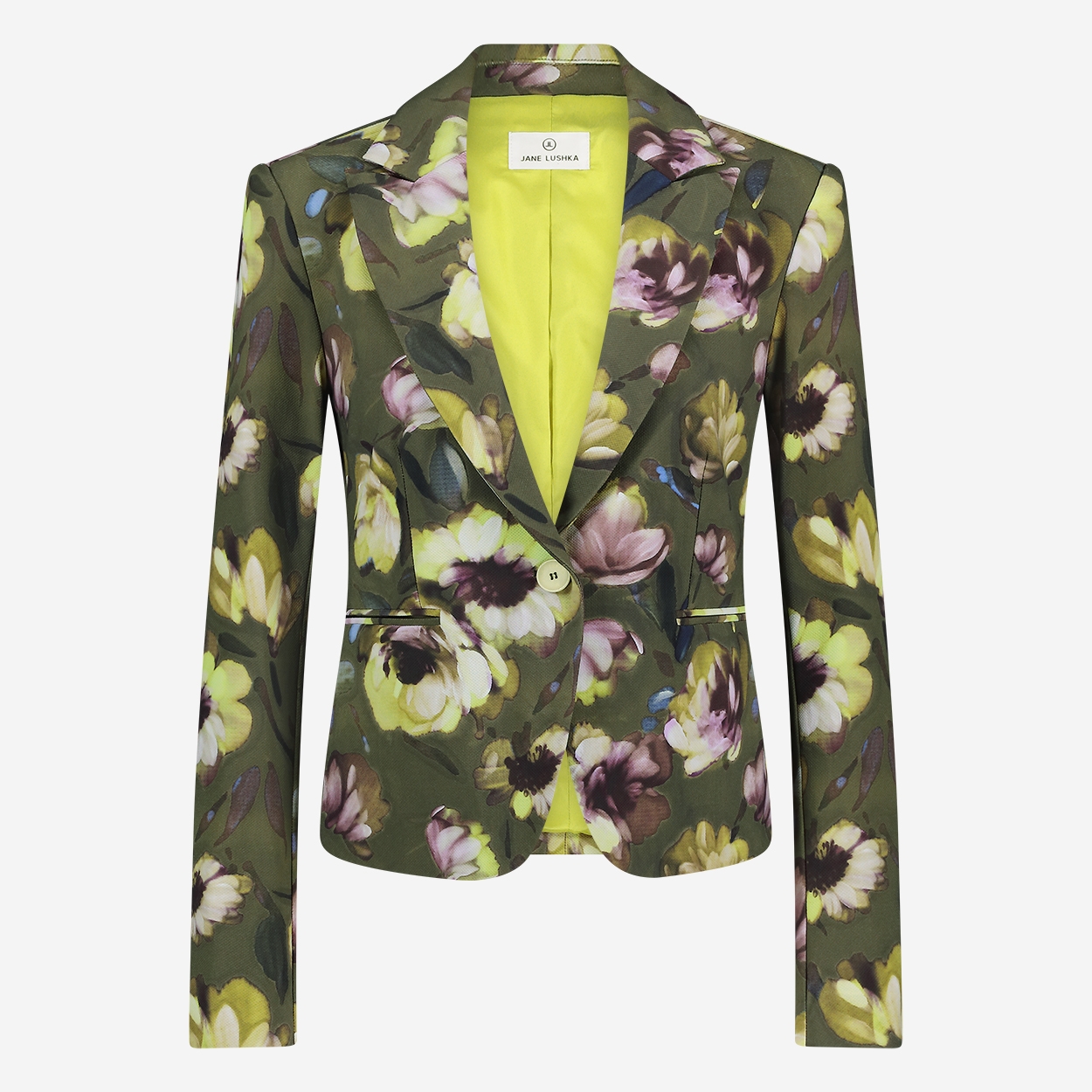 Elvira blazer print technical jersey