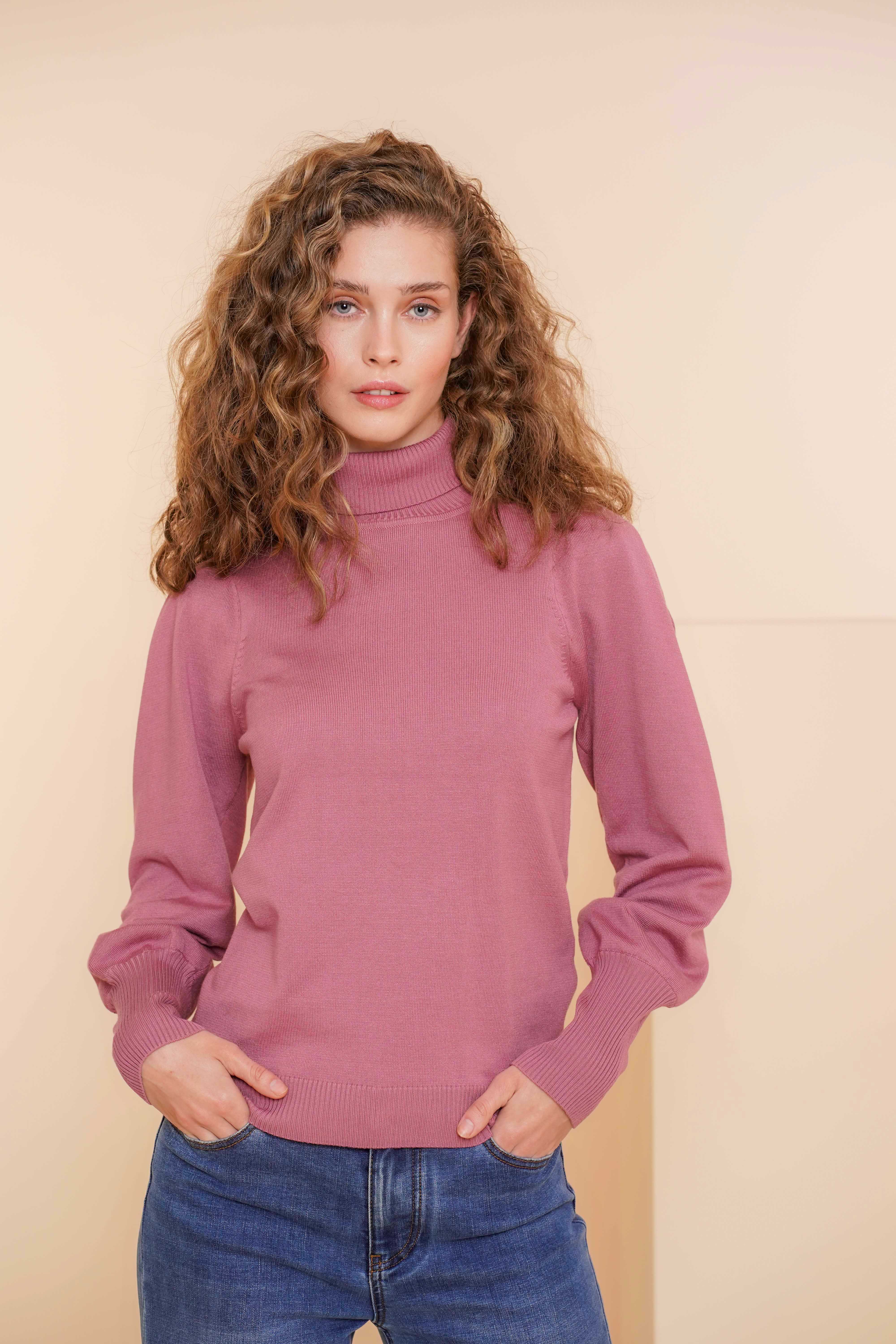 GEISHA Pullover mit plissierten Schultern