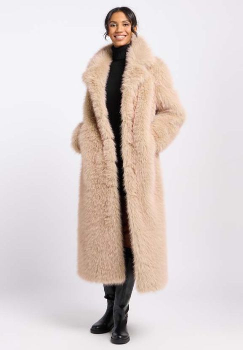 Fake Fur Coat - Moon-Lake