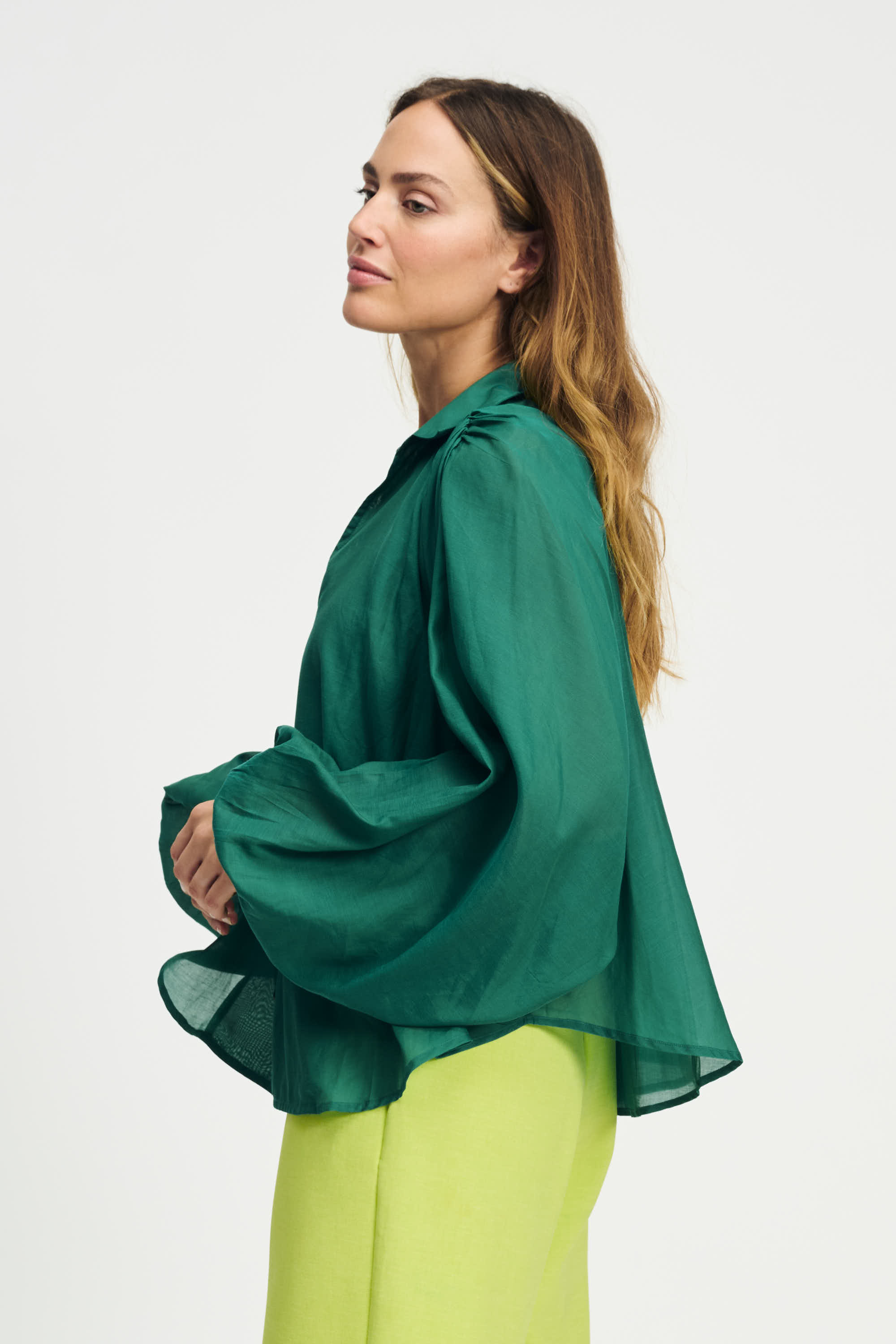  BLOUSE - Lena Meadow Green