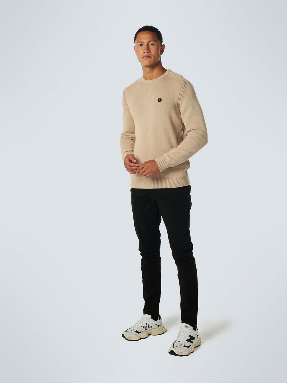 Pullover Crewneck Relief Garment Dyed + Stone Washed 