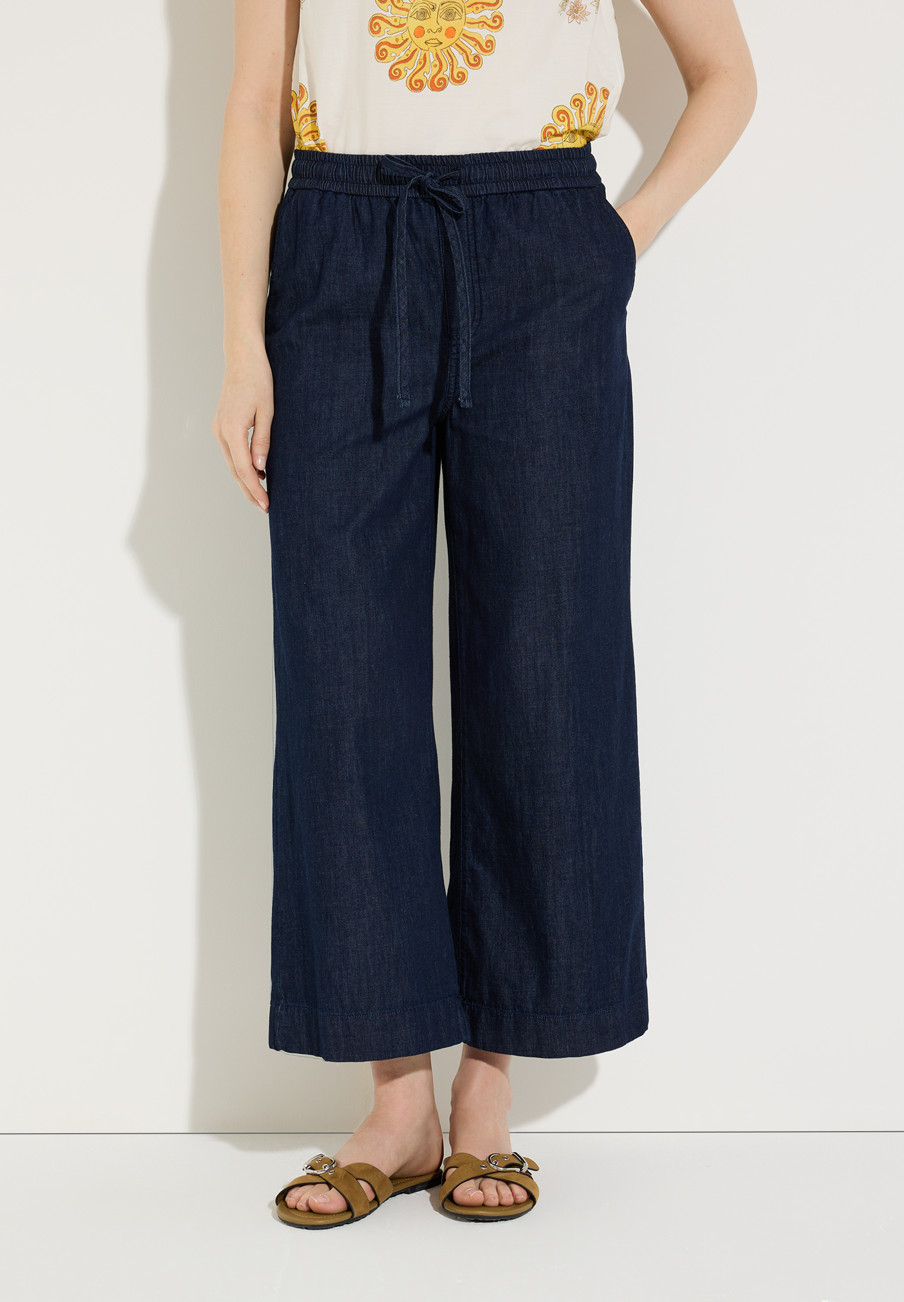  leichte Jeans Culotte