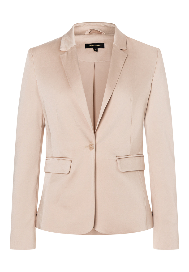  Baumwoll-Satin Blazer