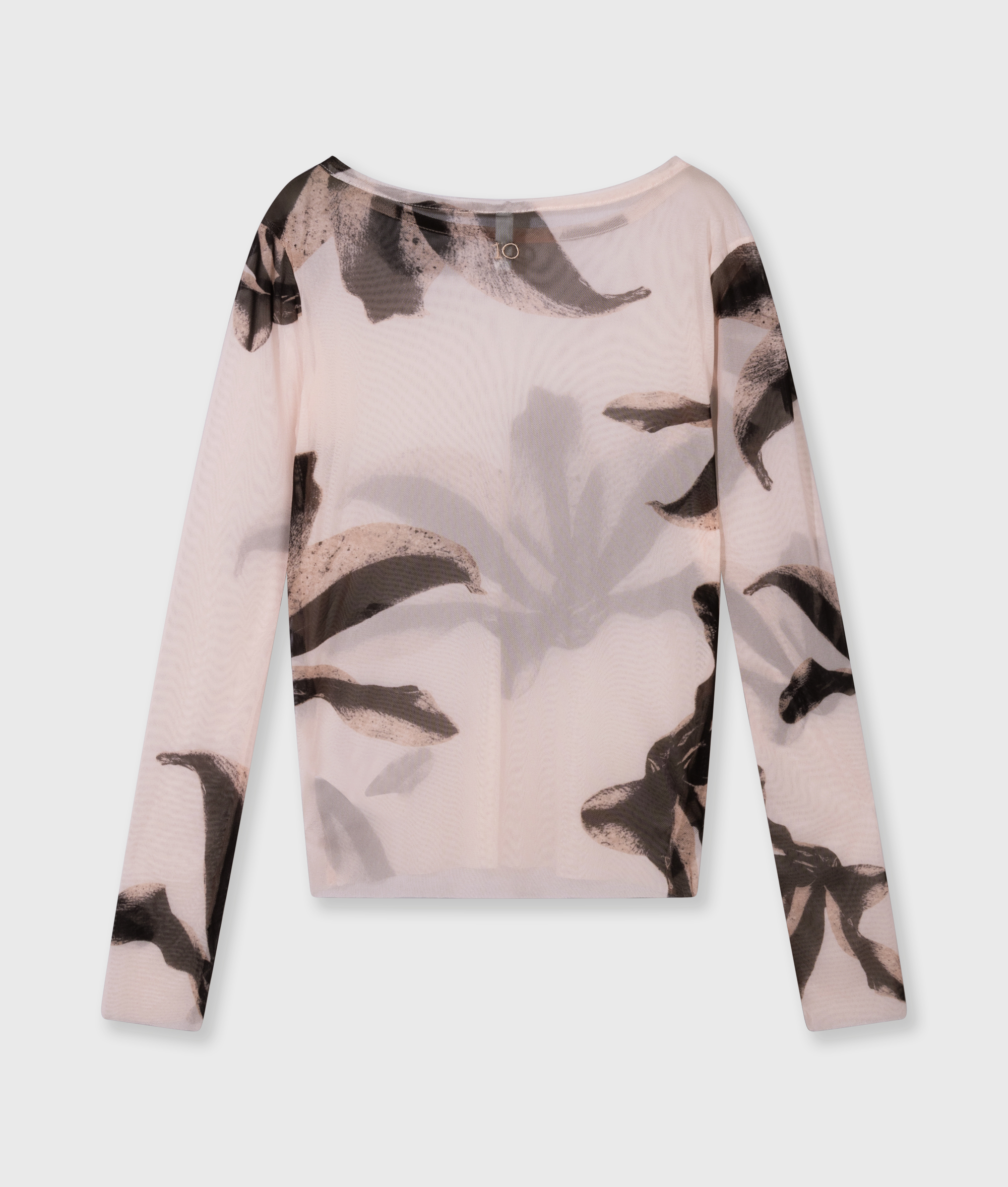  mesh long sleeve flower