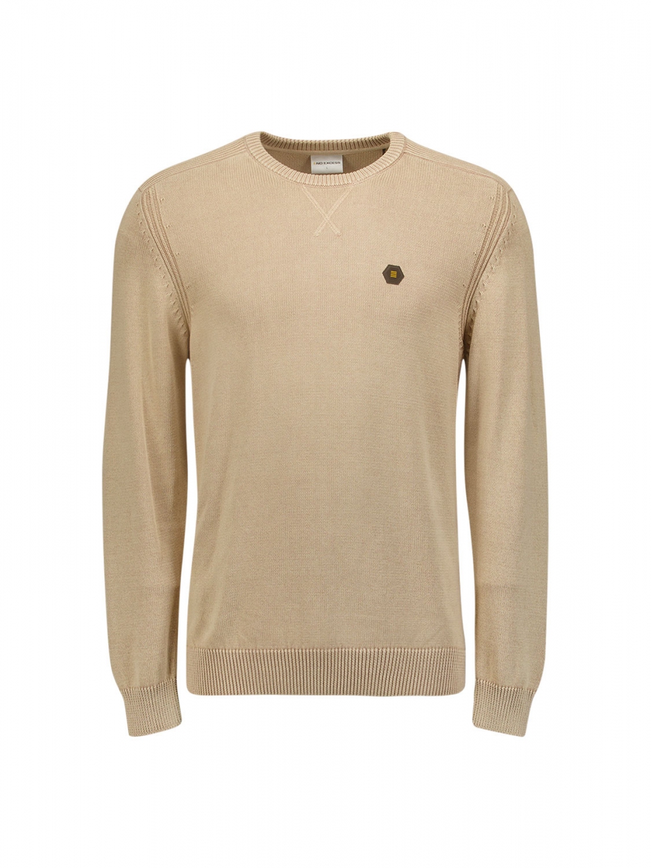 Pullover Crewneck Relief Garment Dyed + Stone Washed 