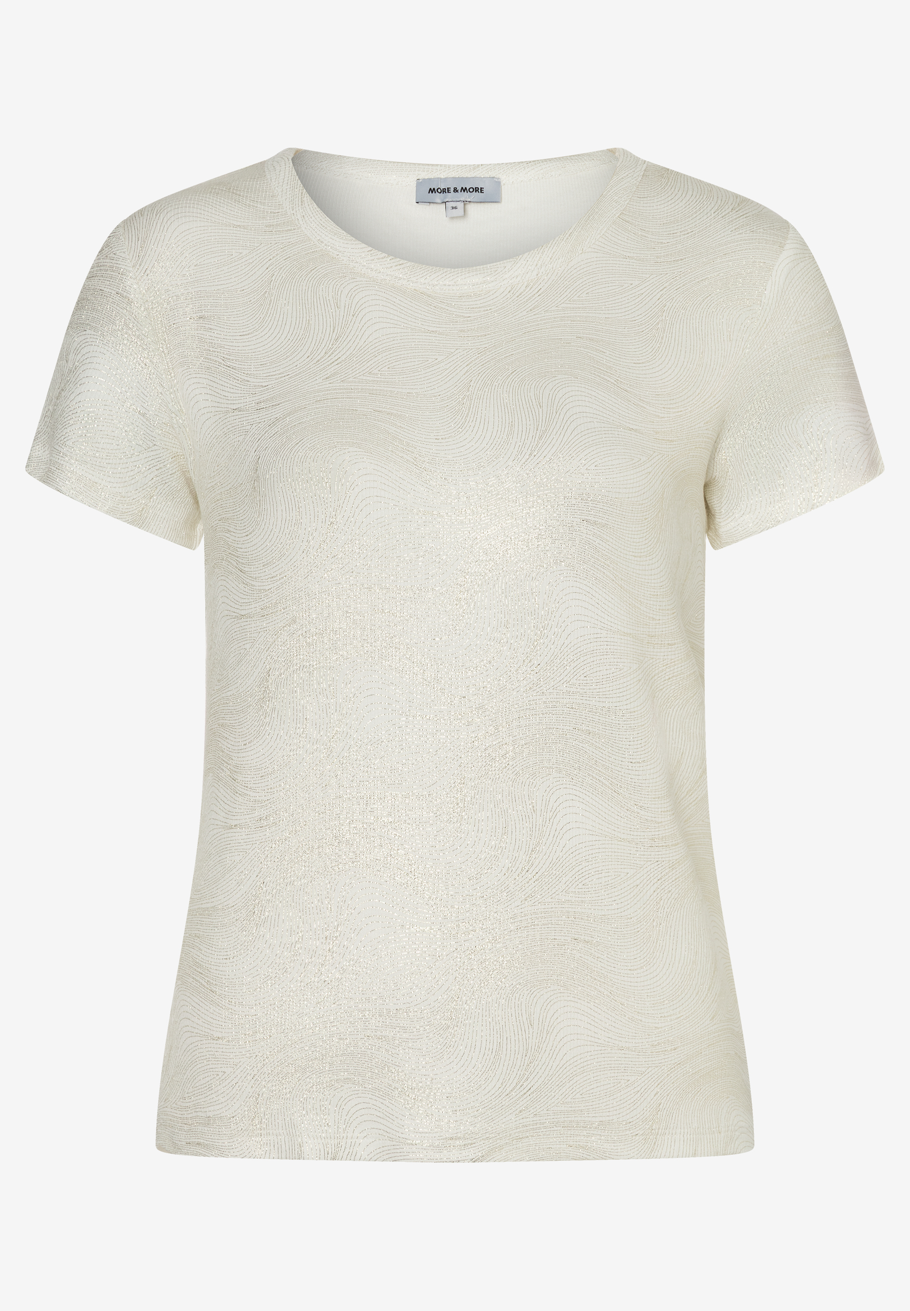  T-Shirt mit Glanzbelag