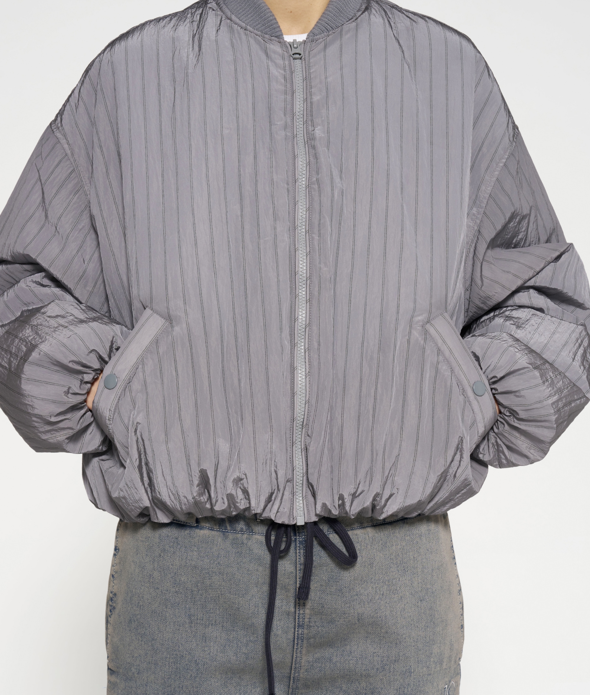  bomber jacket pinstripe