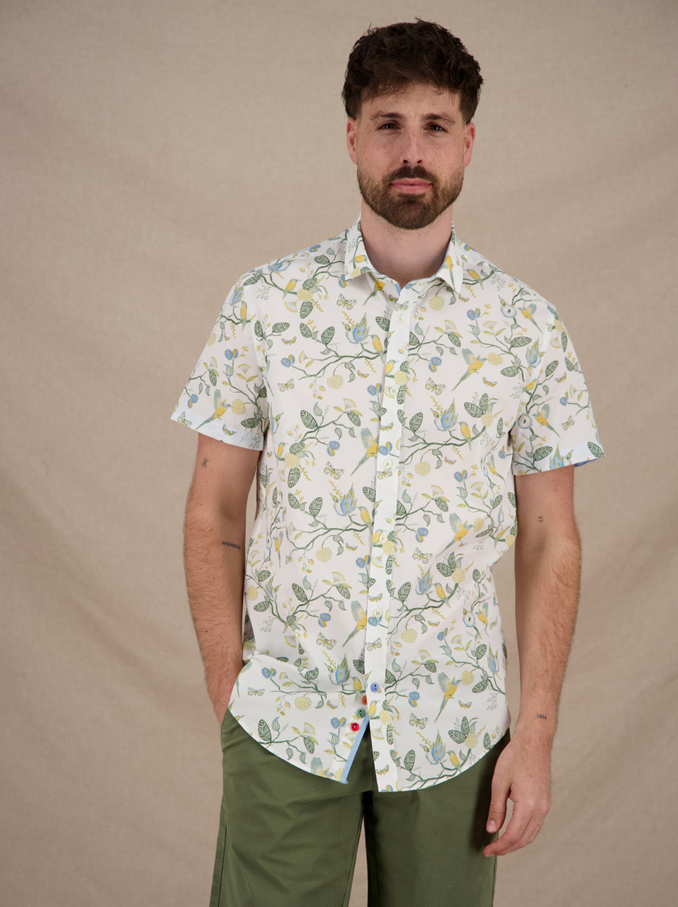 Shirt  birdy blooms