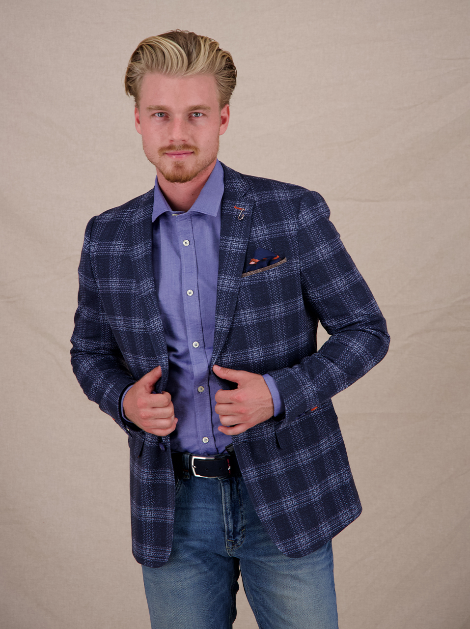 Blazer travel windowpane