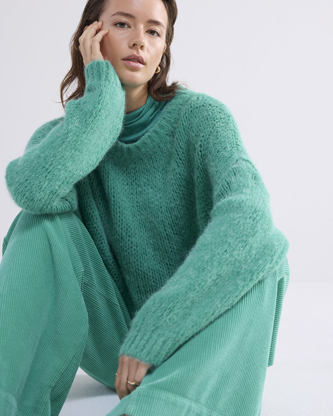 Boxy Grobstrickpullover