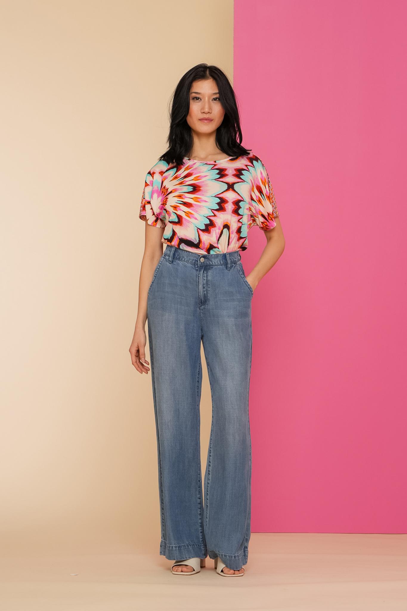 GEISHA Damen Flower Power Top