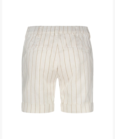 Cleo short cotton linen stripe