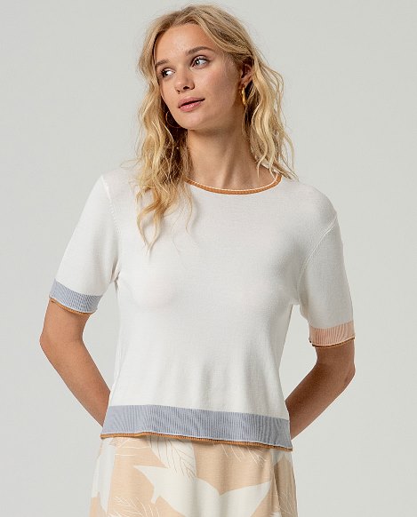 Kurzarmpullover
