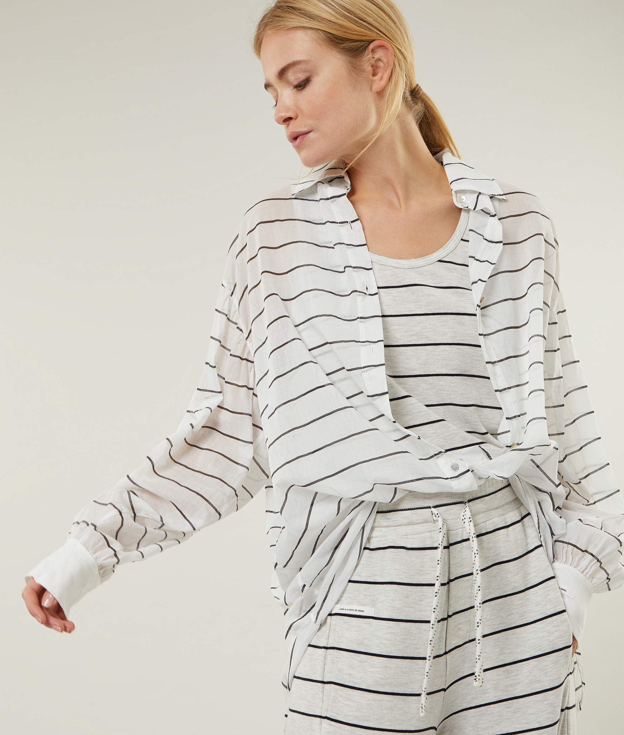  oversized blouse stripe