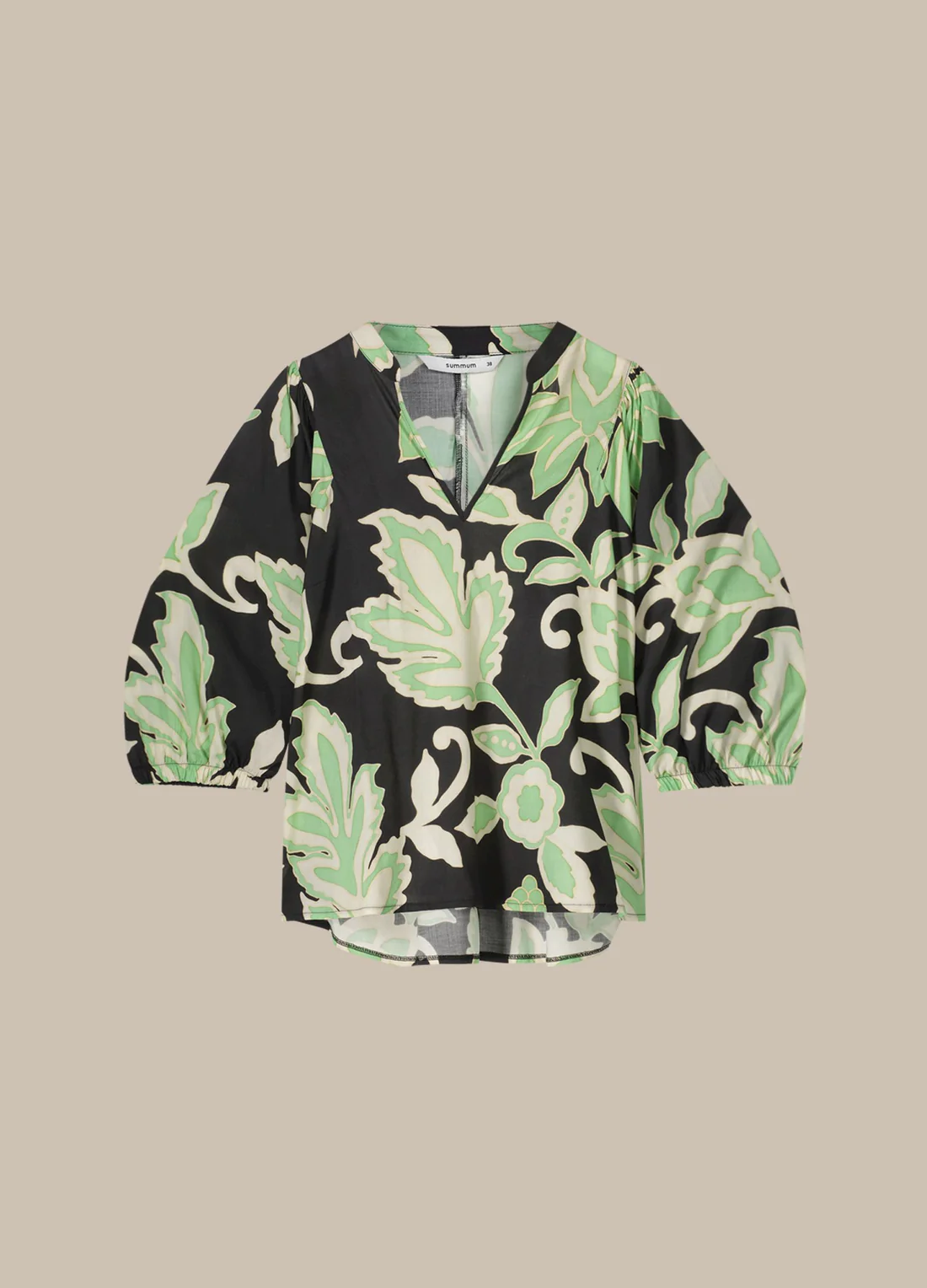 Bluse mit botanischem Print