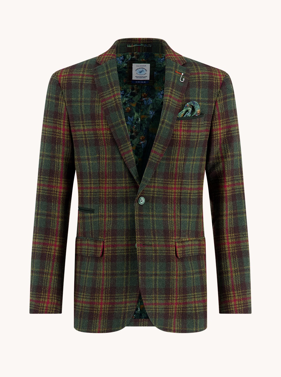 Blazer tartan wool
