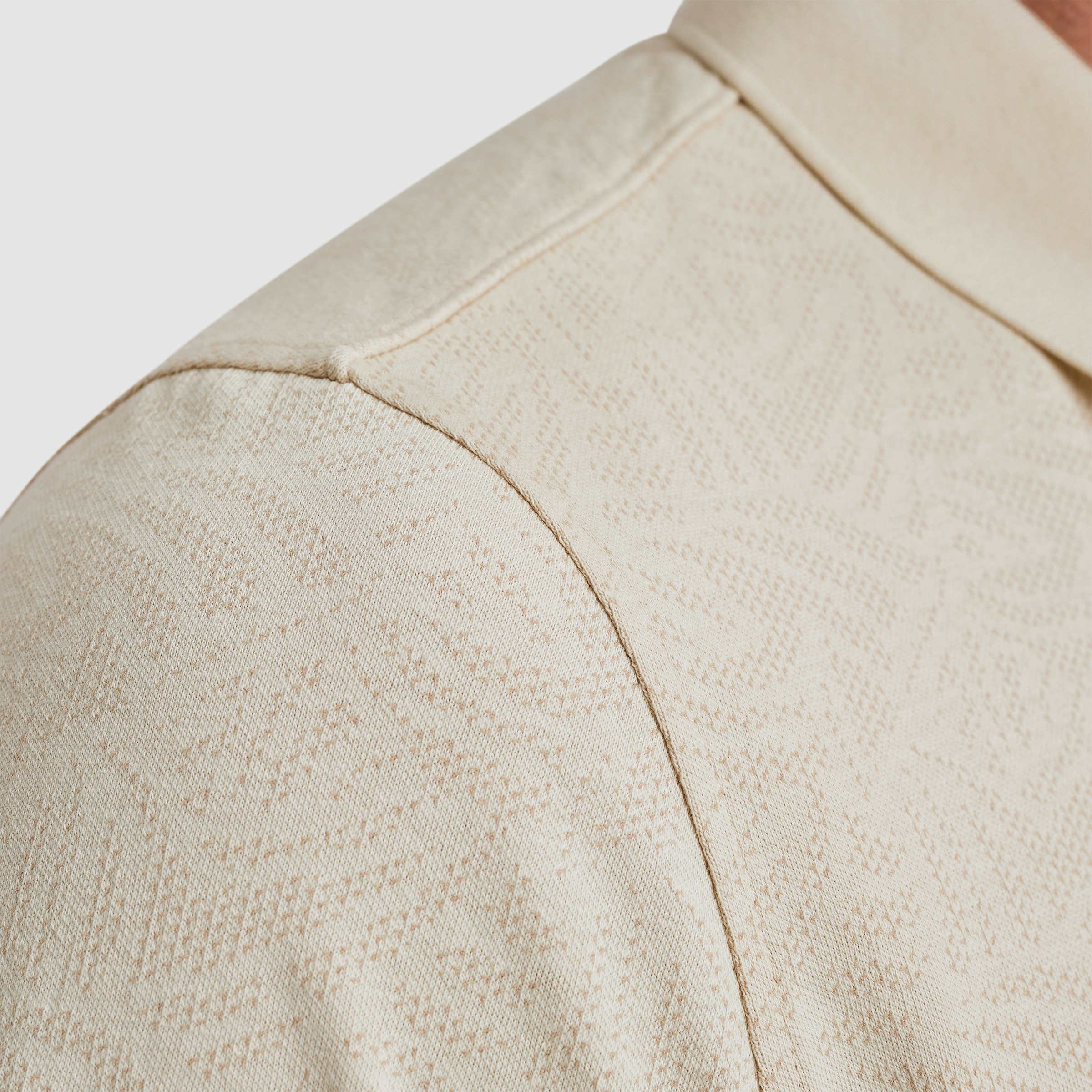 Poloshirt jacquard jersey