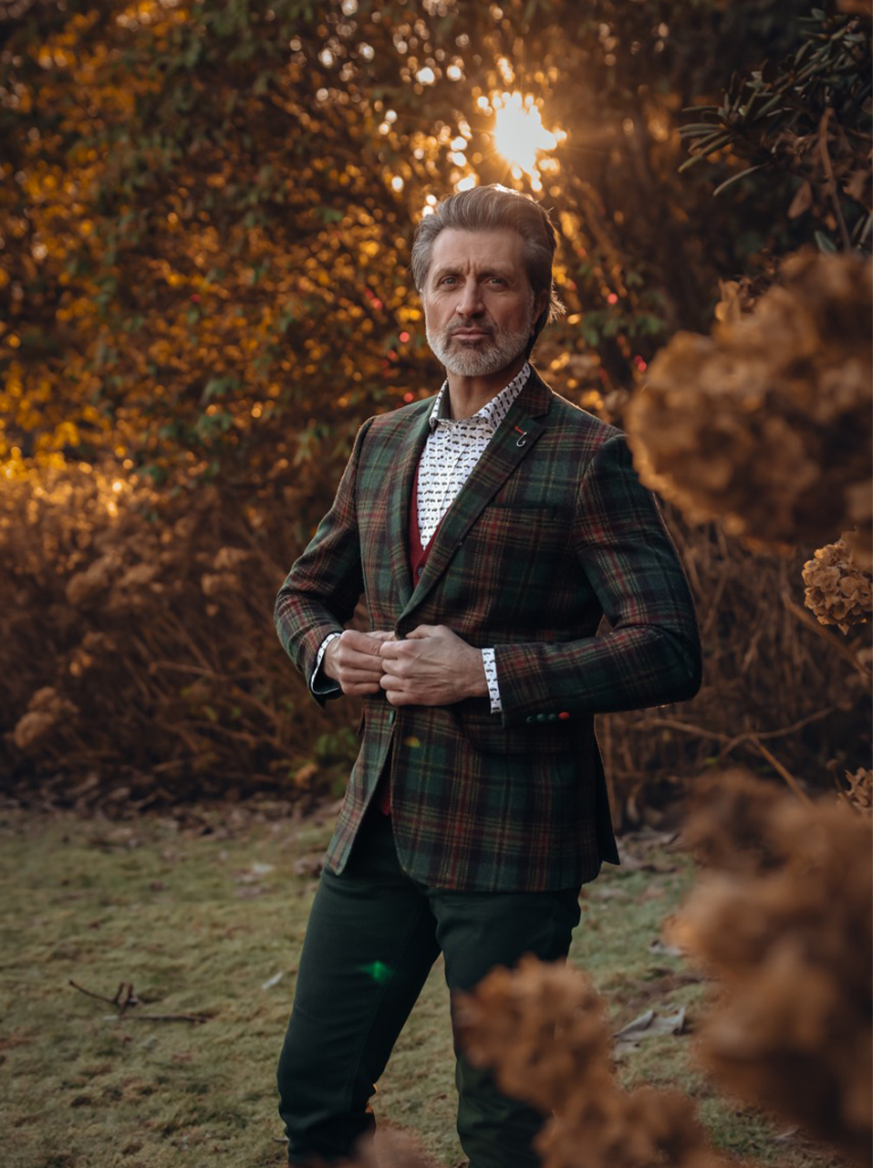 Blazer tartan wool