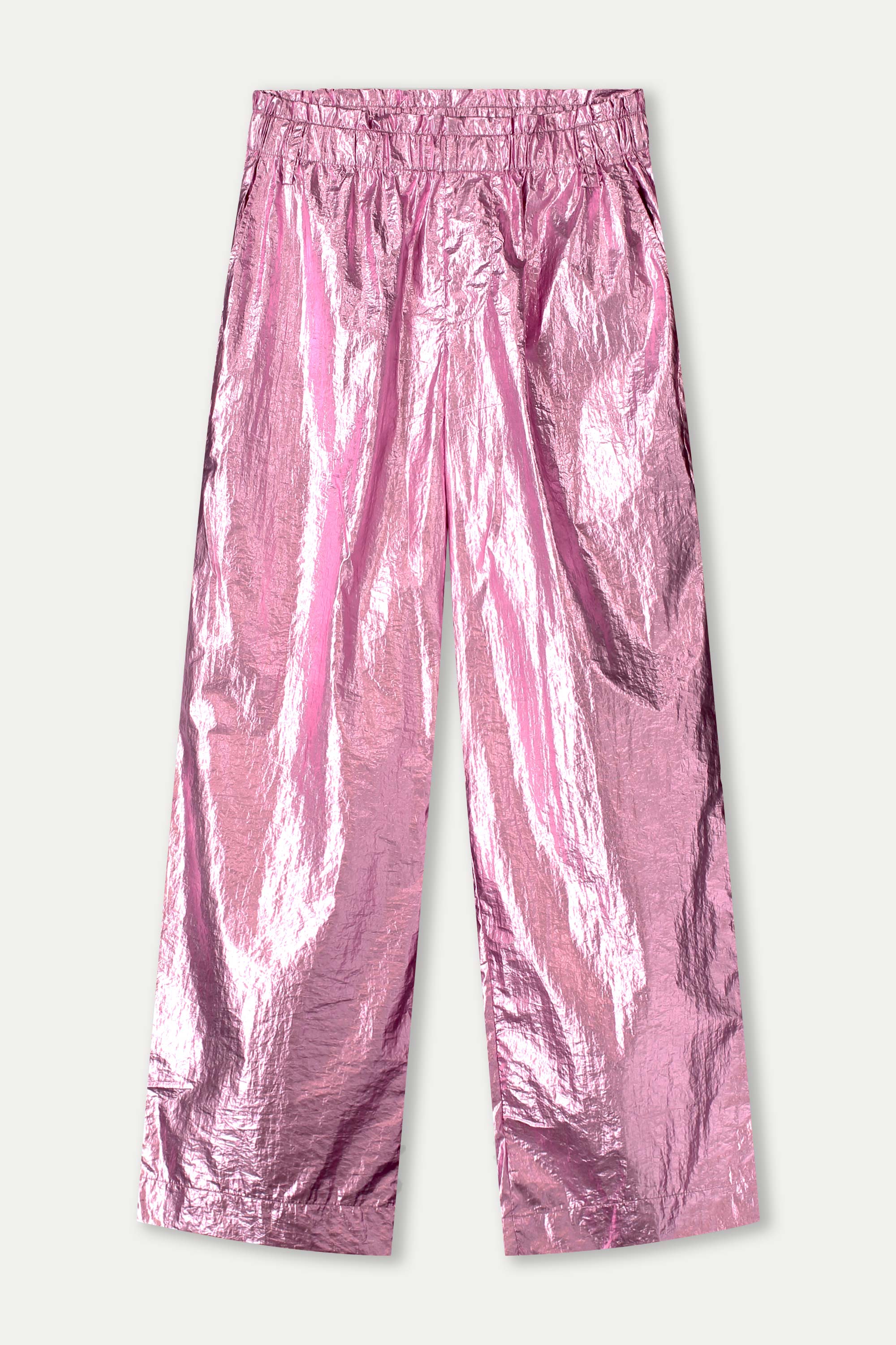 Pants metallic pink