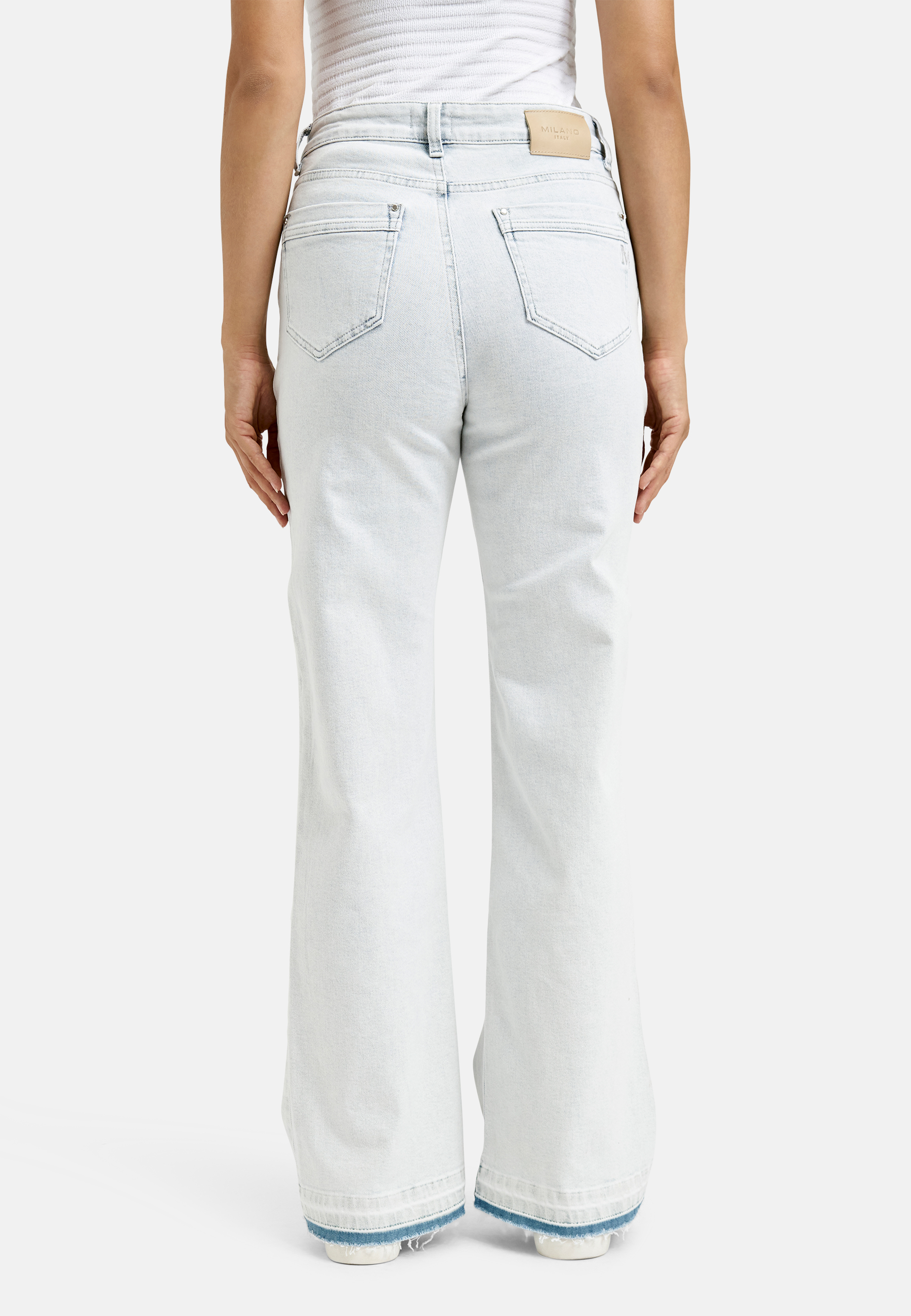 Kickflare pants light denim