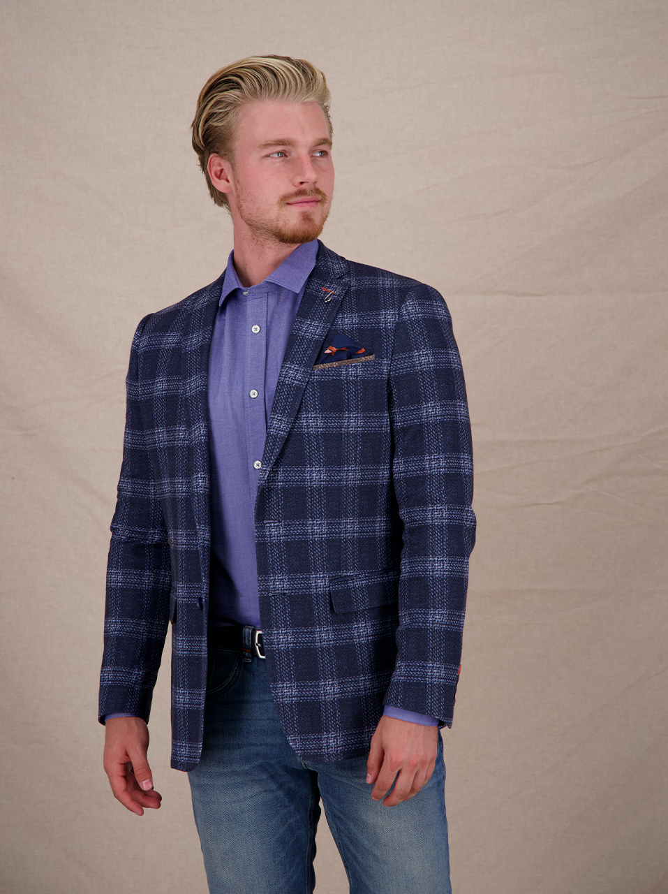 Blazer travel windowpane