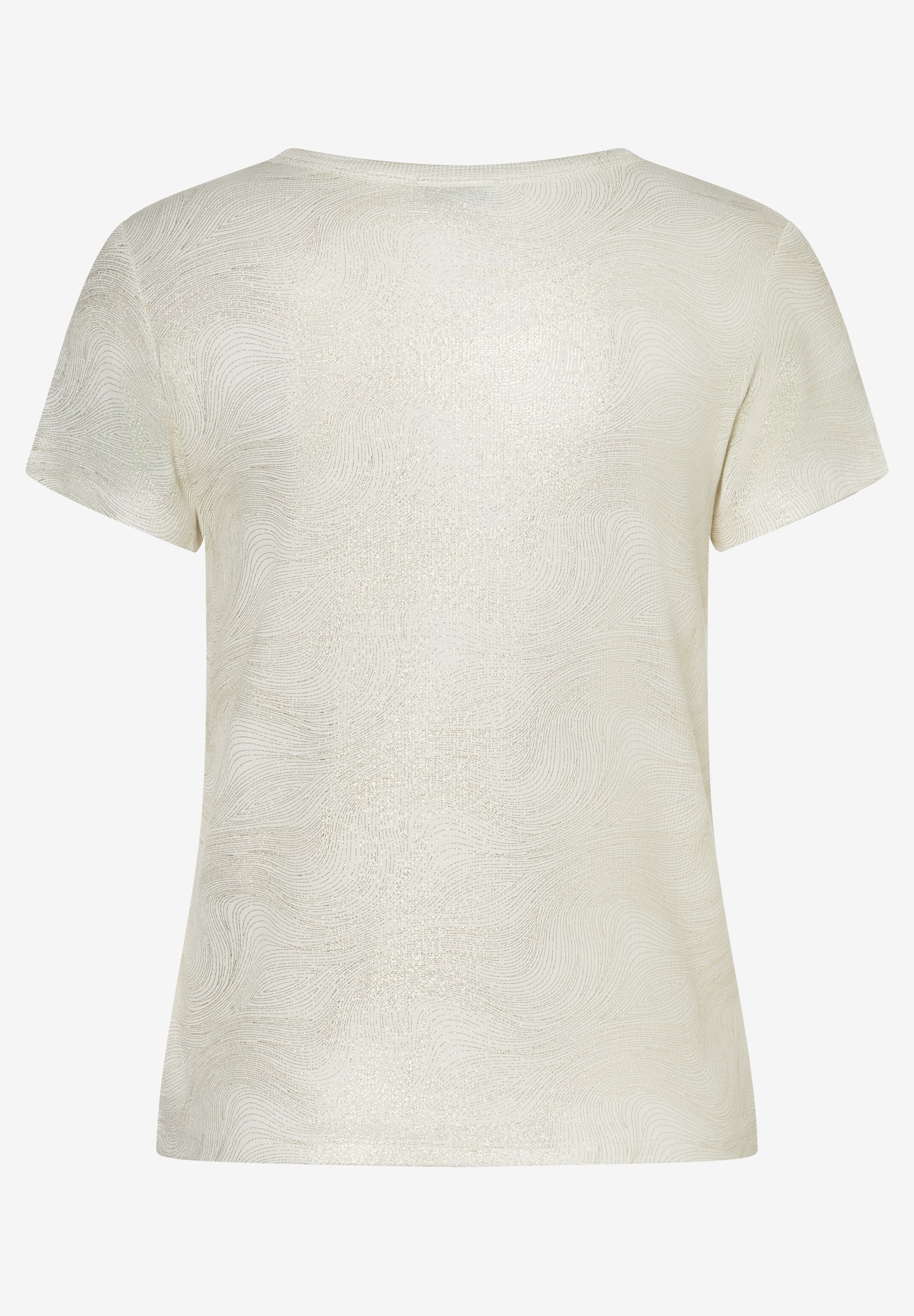  T-Shirt mit Glanzbelag