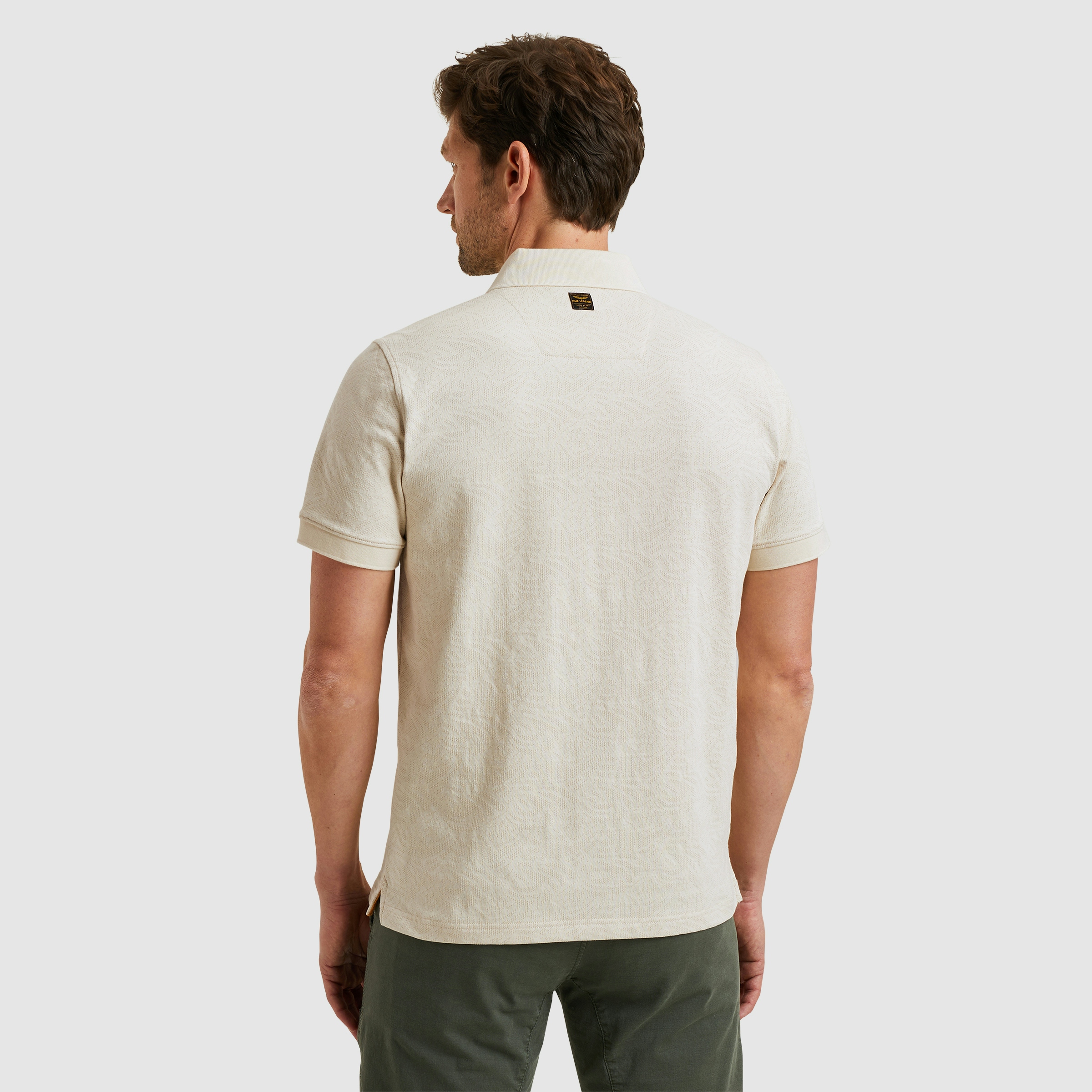 Poloshirt jacquard jersey