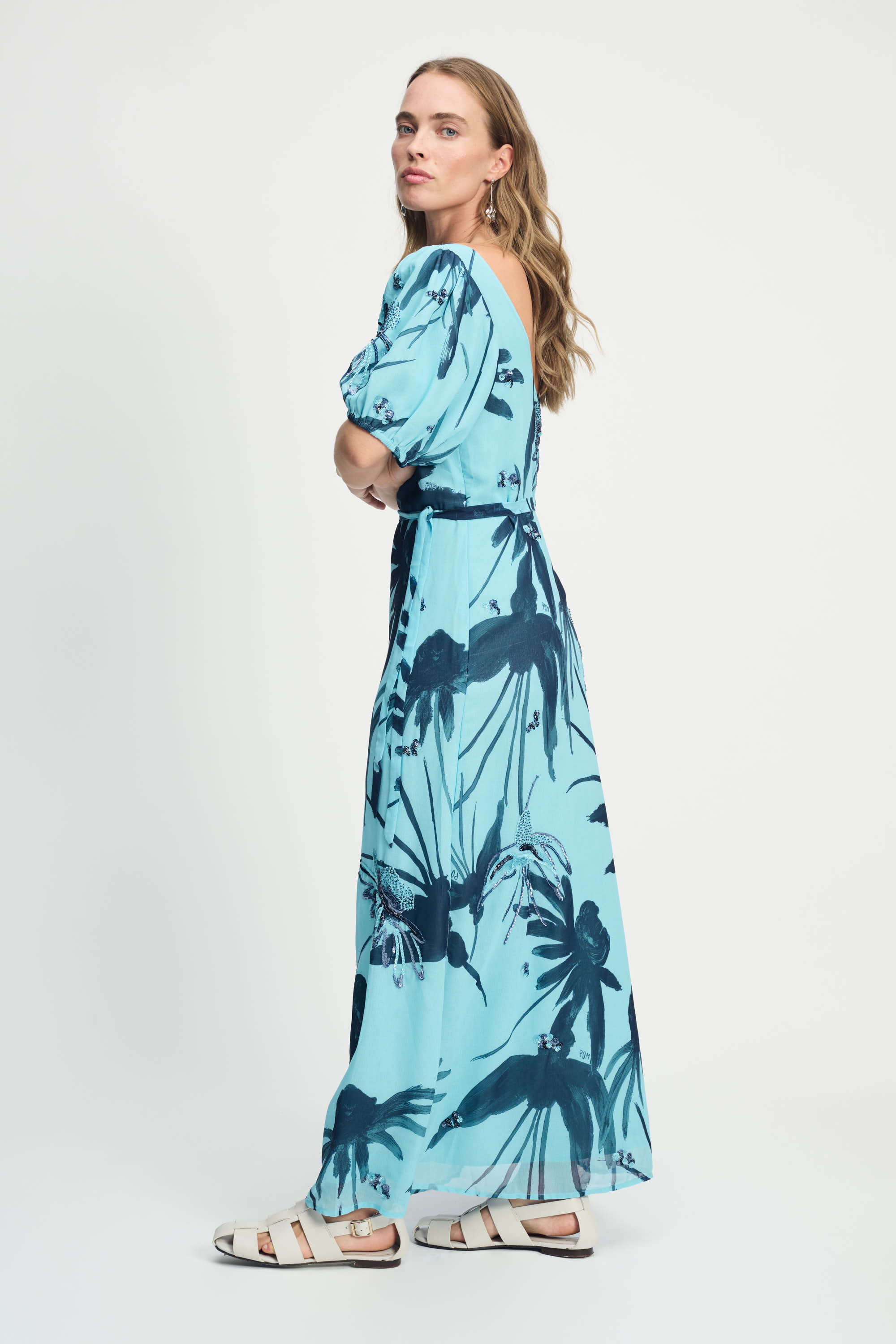 Kleid Artisan Blue Sequins