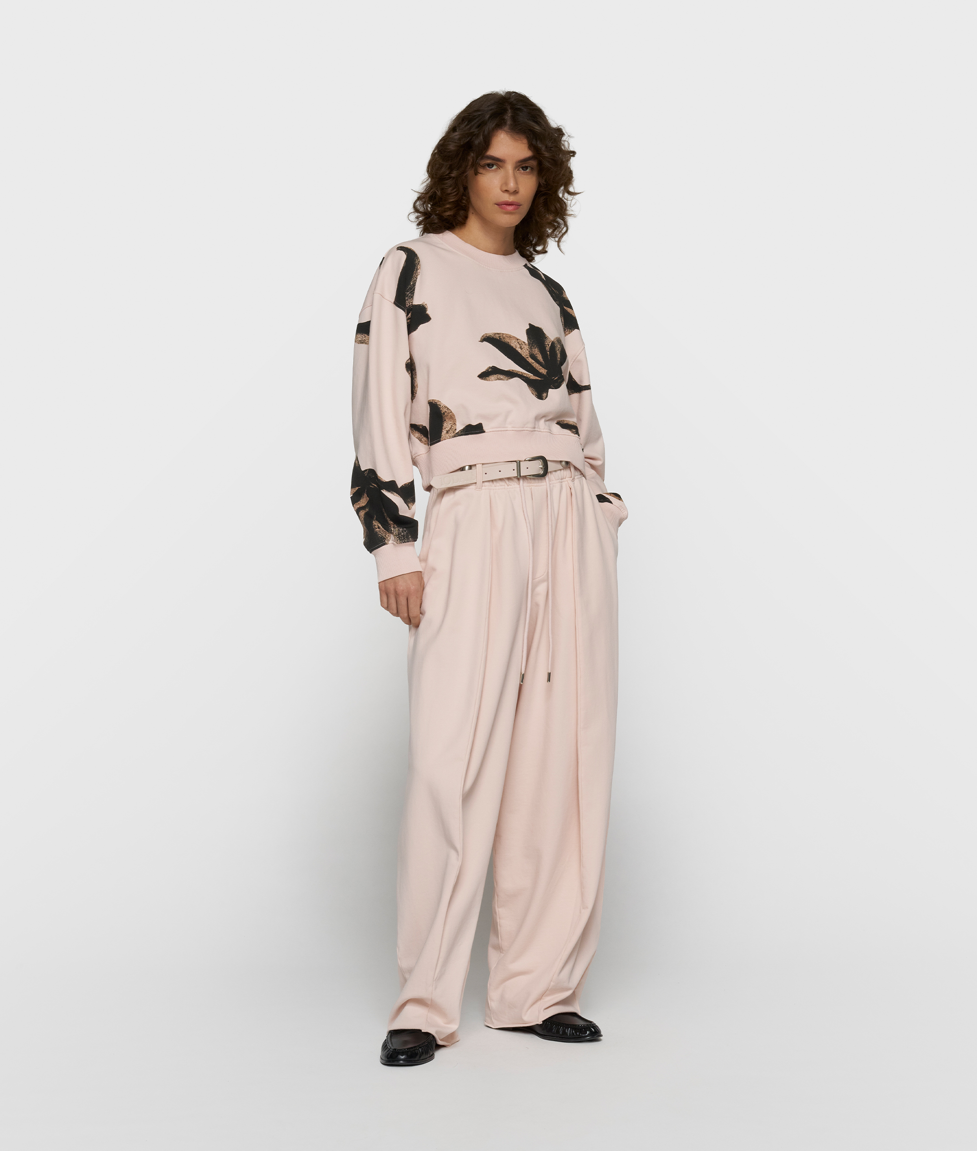  cropped sweater flower
