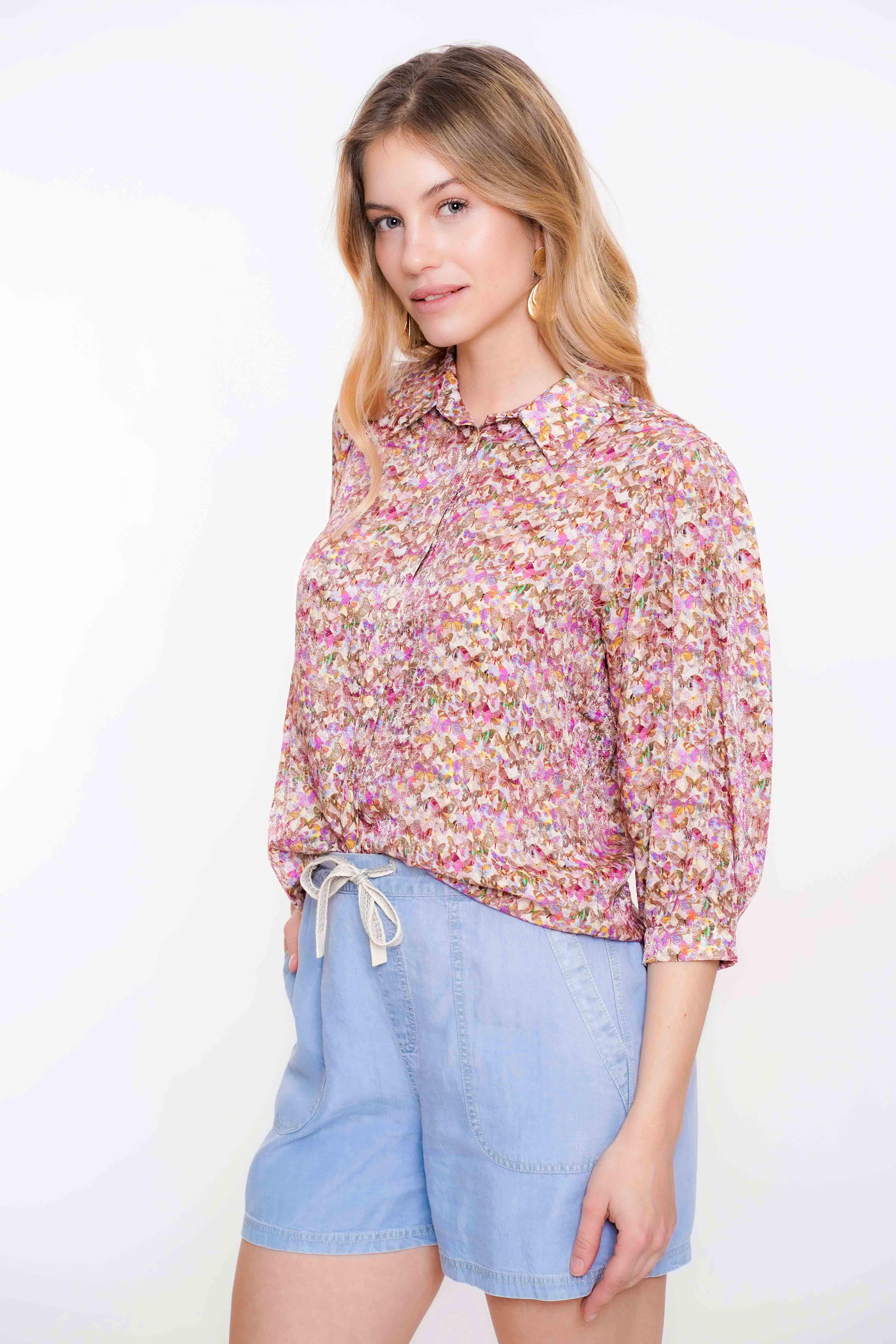 GEISHA Bluse butterfly