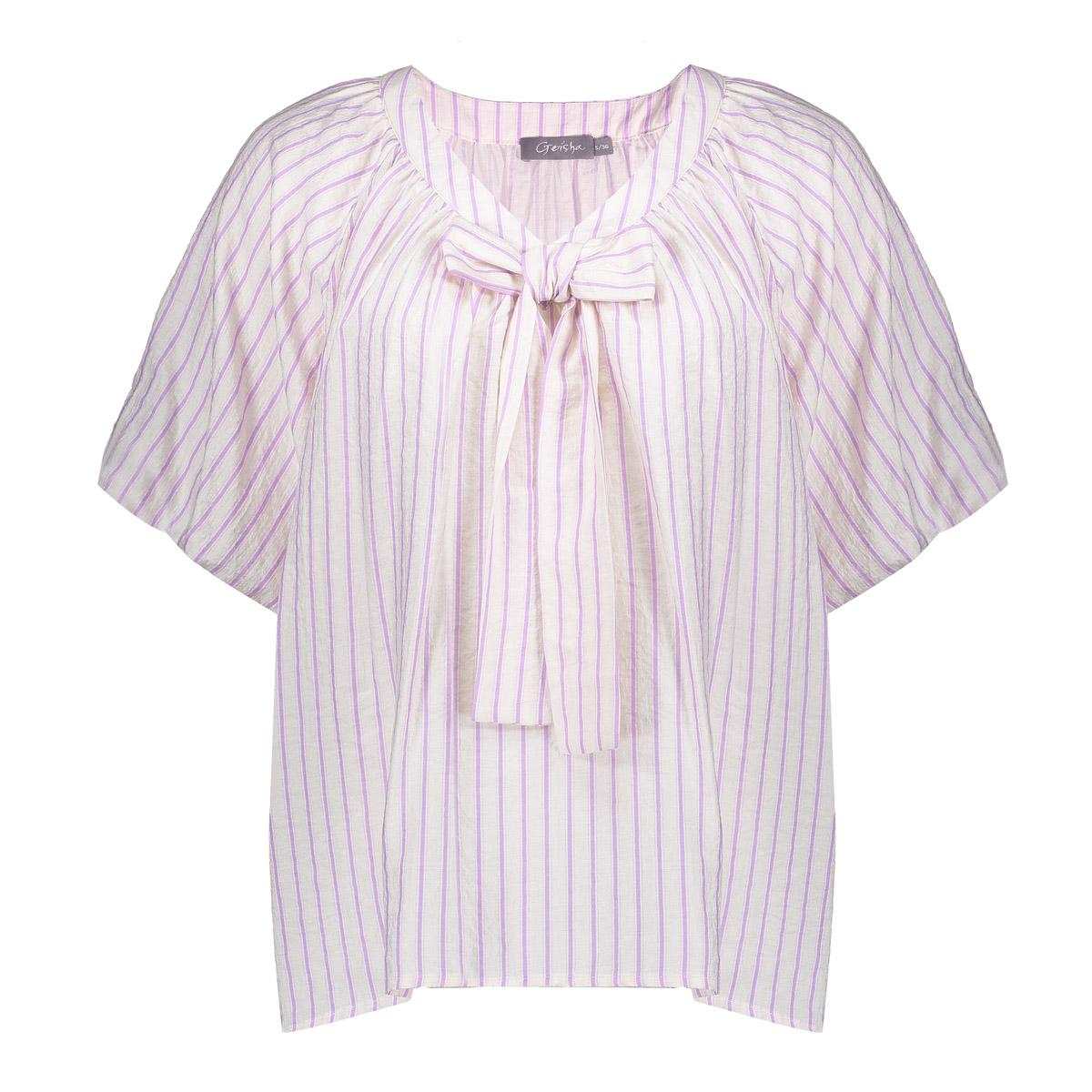 GEISHA Top mit Streifen und Schleifendetail