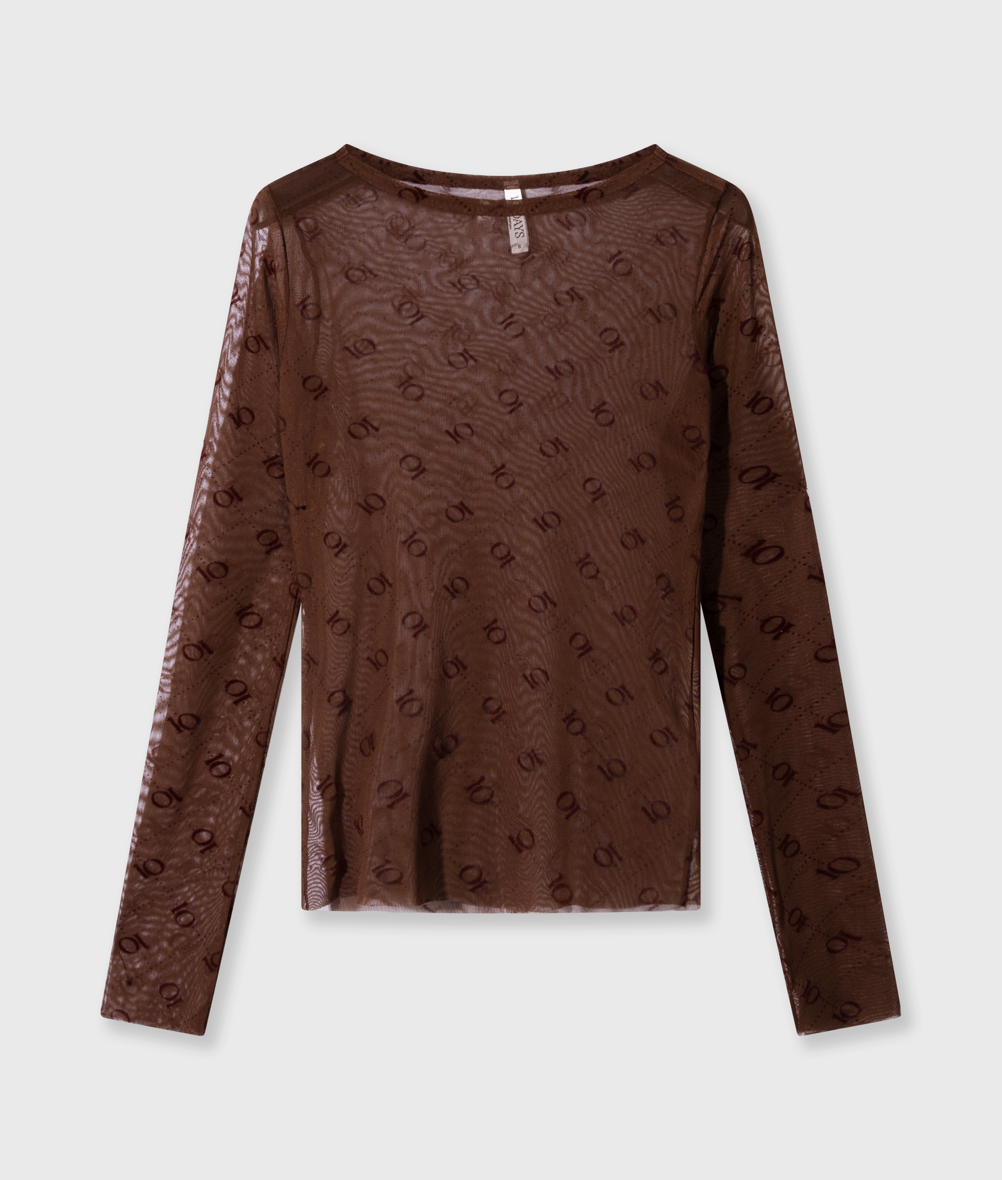  mesh long sleeve monogram